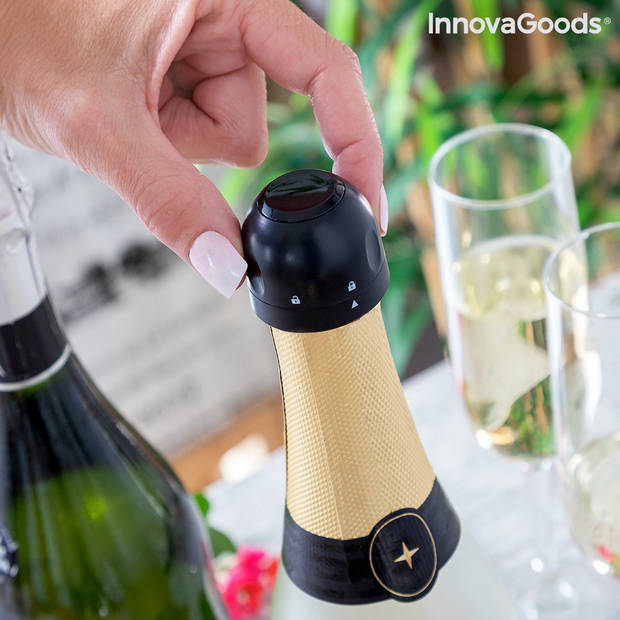 Set champagnestoppers Fizzave InnovaGoods Pakket van 2 stuks