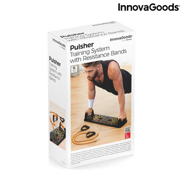 Push-Up Board met Weerstandsbanden en Trainingsgids Pulsher InnovaGoods