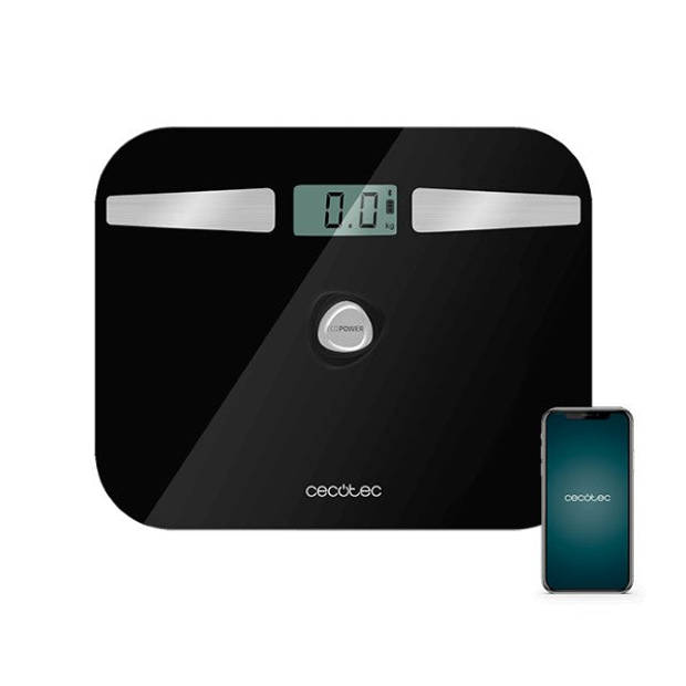 Digitale Personenweegschaal C0ecotec EcoPower 10200 Smart Healthy LCD Bluetooth 180 kg Zwart Eco-friendly