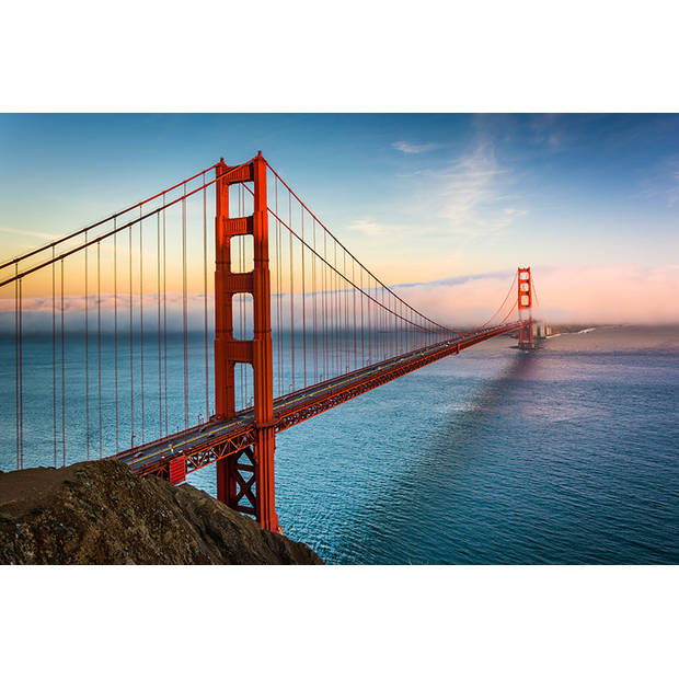 Inductiebeschermer - Golden Gate Bridge - 59x52 cm