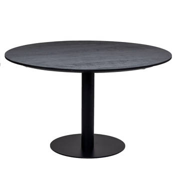 Giga Meubel - Eettafel Rond - Zwart - Ø130cm - Eettafel Parijs