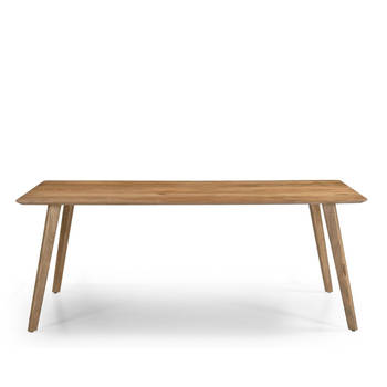 Giga Meubel - Eettafel Naturel - Mangohout - 160cm - Eettafel Denmark