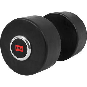 Gorilla Sports Dumbell - Vaste Halter - Gietijzer met Rubber coating - 50 kg