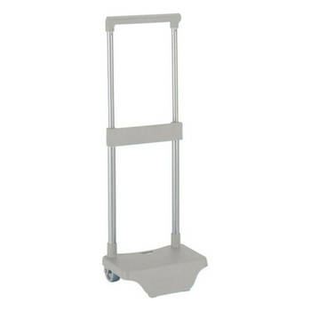 Rugzaktrolley Safta 641092705 22 x 67.5 x 17 cm Zilverkleurig Open 22 x 17 x 67,5 cm. Gesloten 22 x 17 x 40 cm