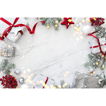 Inductiebeschermer - White Christmas - 83x51.5 cm
