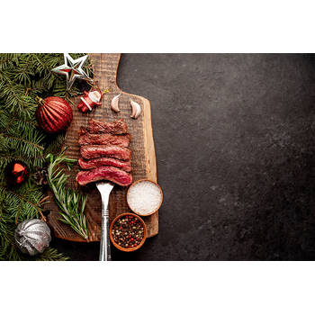 Inductiebeschermer - Christmas Beef - 80x52 cm