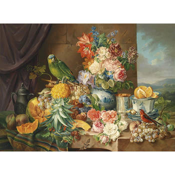 Inductiebeschermer - Birds and Flowers - 85x52 cm