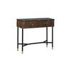 Giga Meubel - Sidetable Bruin met Marmer Blad - 90cm - Tafel Japandi