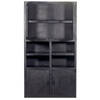 Giga Meubel - Kast Zwart - 120x45x220cm - Mangohout - Kast Xander