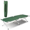 NordFalk veldbed XL 190 x 64 cm - aluminium campingbed / stretcher / kampeerbed - groen