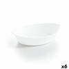 Serveerschaal Luminarc Smart Cuisine Ovalen Wit Glas 25 x 15 cm (6 Stuks)