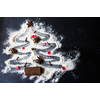 Inductiebeschermer - Snowy Christmas Tree - 75x55 cm