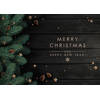 Inductiebeschermer - Merry Christmas - 65x52 cm
