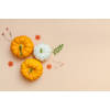 Inductiebeschermer - Oranje met witte Pompoen - 80.2x52.2 cm