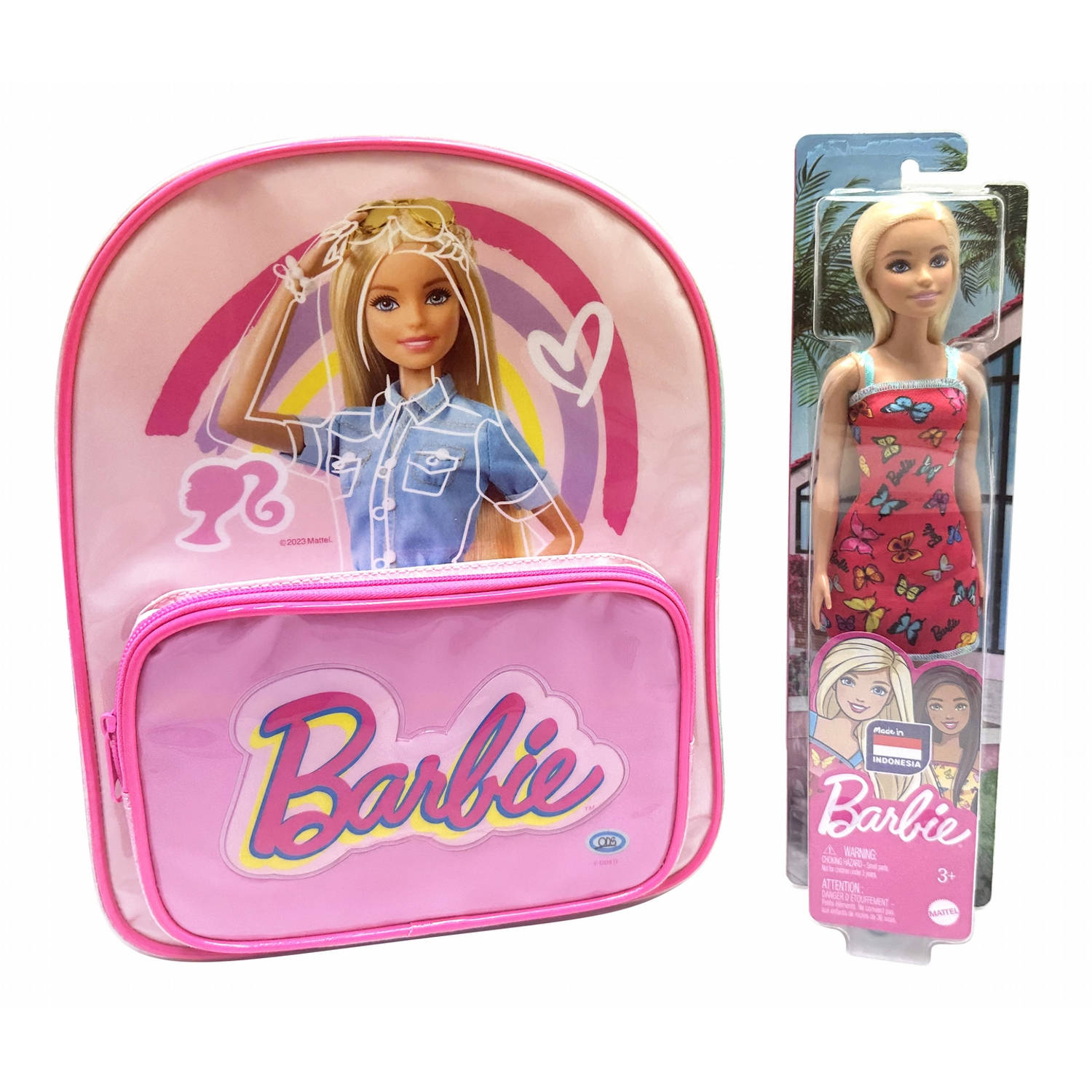 Barbie rugzak met Barbie fashionpop