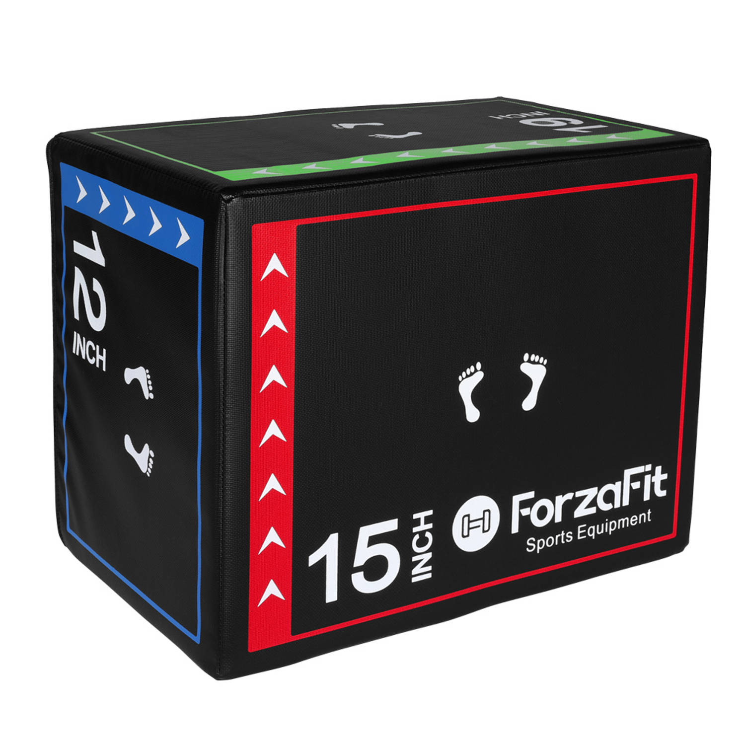 ForzaFit Crossfit Plyo Box - 31 x 40 x 50 cm - Zwart
