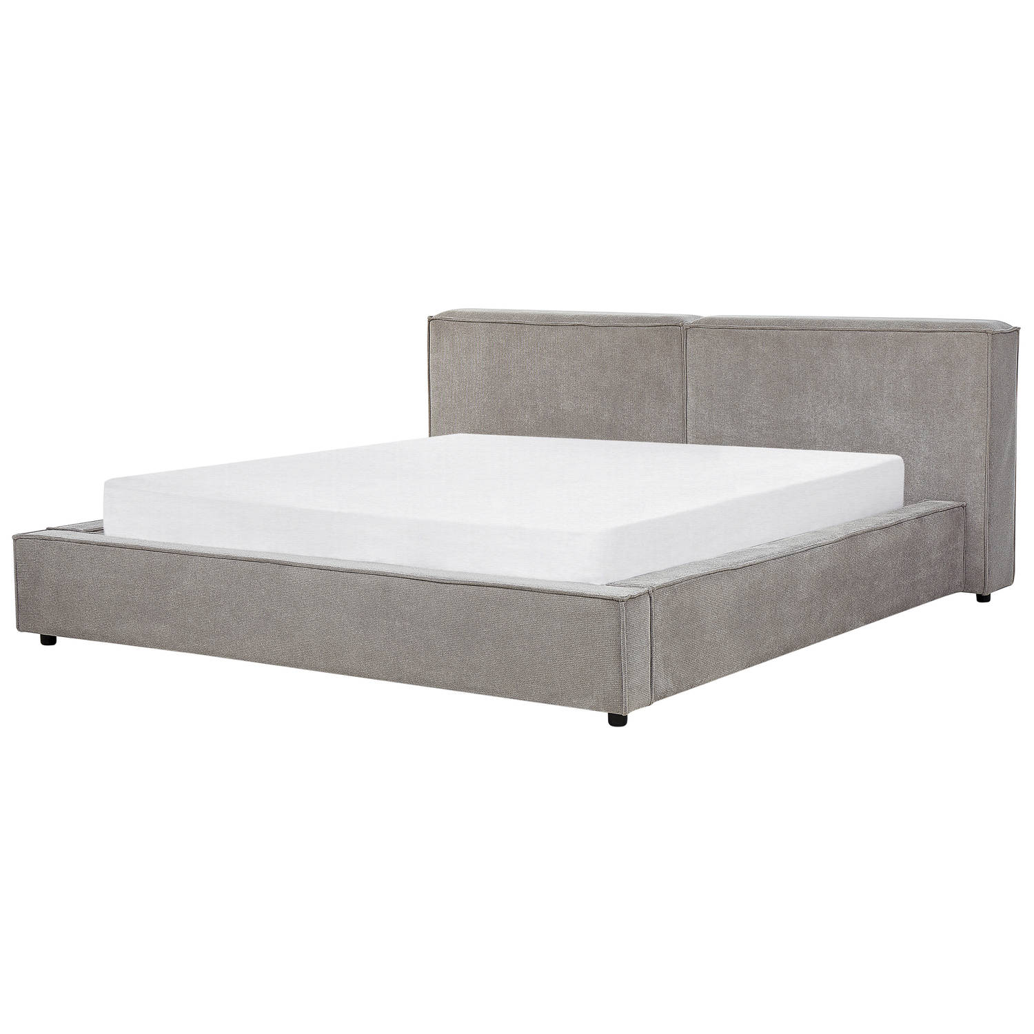 LINARDS - Bed - Grijs - 180 x 200 cm - Polyester