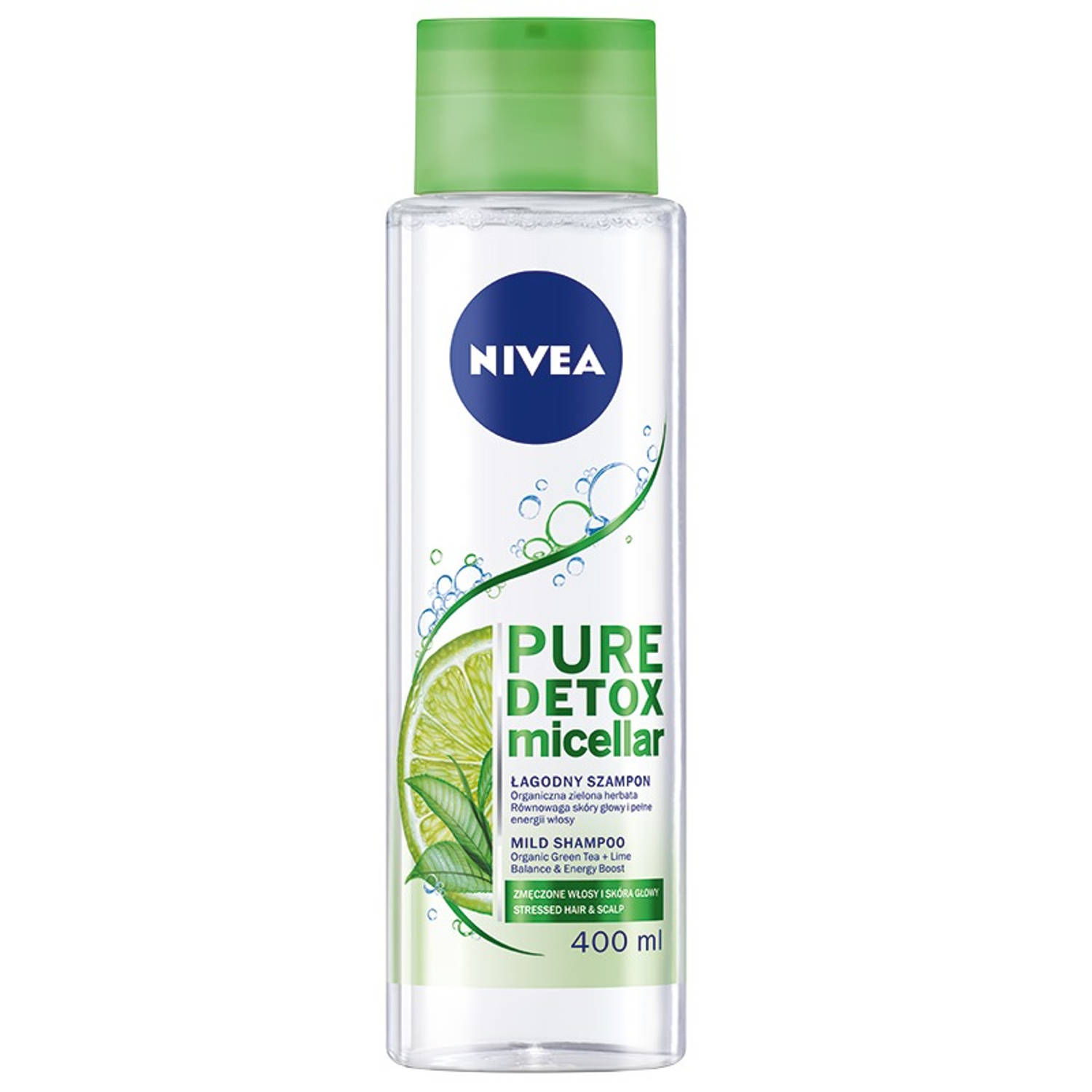 Pure Detox Micellar milde micellaire shampoo voor vermoeid haar en hoofdhuid 400ml