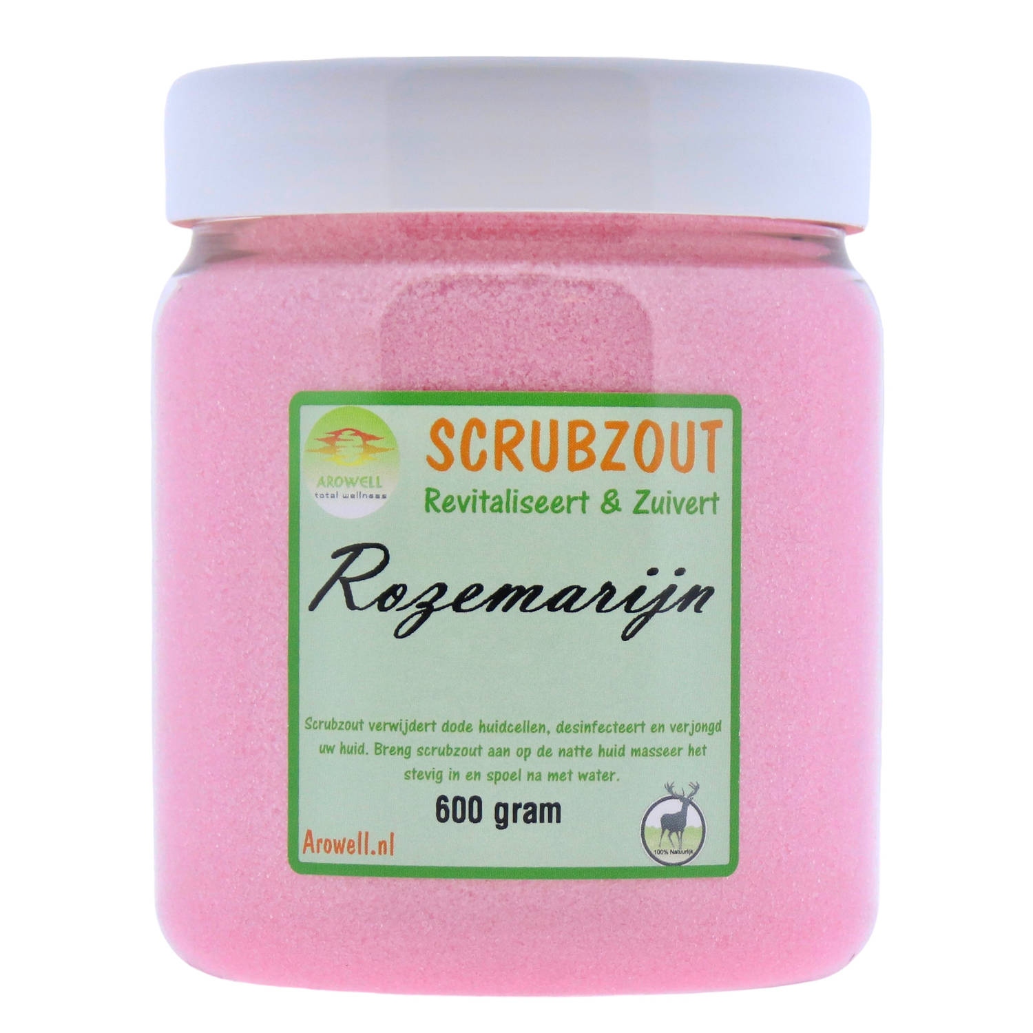 Arowell - Rozemarijn Body Scrub Scrubzout 600 gram