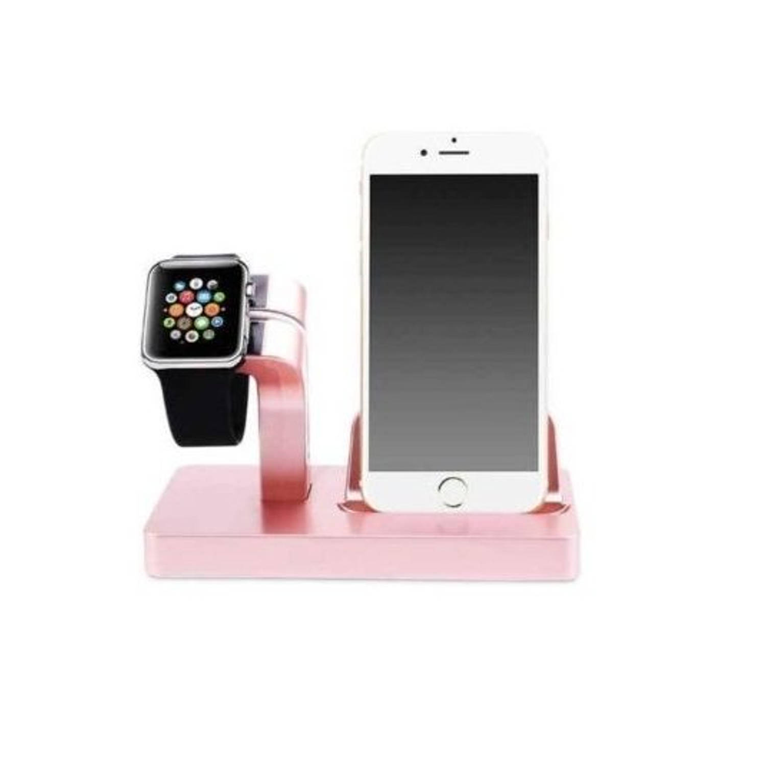 iBello iPhone en Watch dockingsstation rose gold
