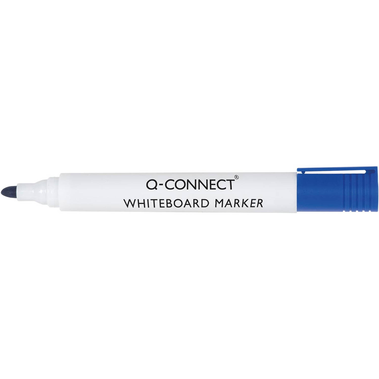 Q-CONNECT whiteboardmarker, 2-3 mm, ronde punt, blauw 10 stuks