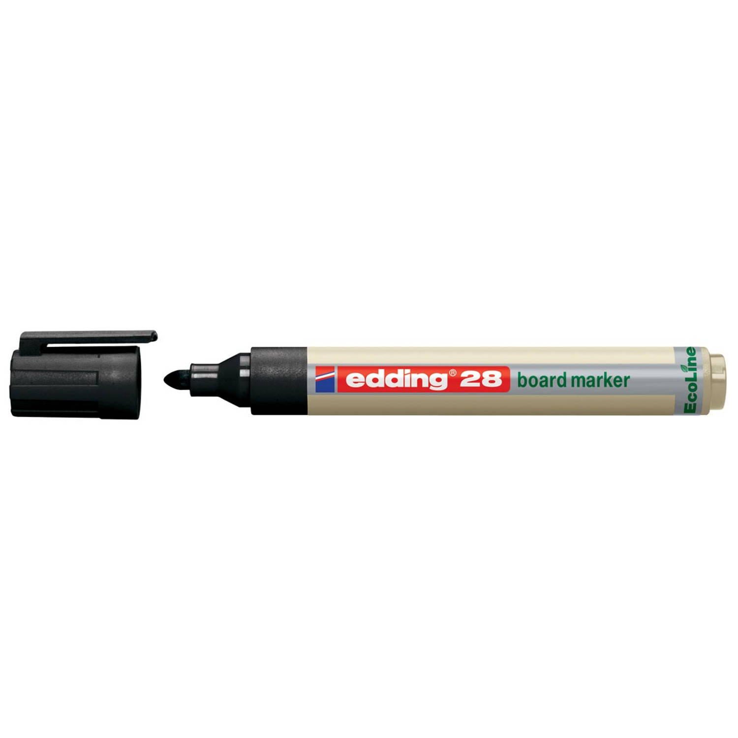 Viltstift Edding 28 whiteboard Eco rond zwart 1.5-3mm