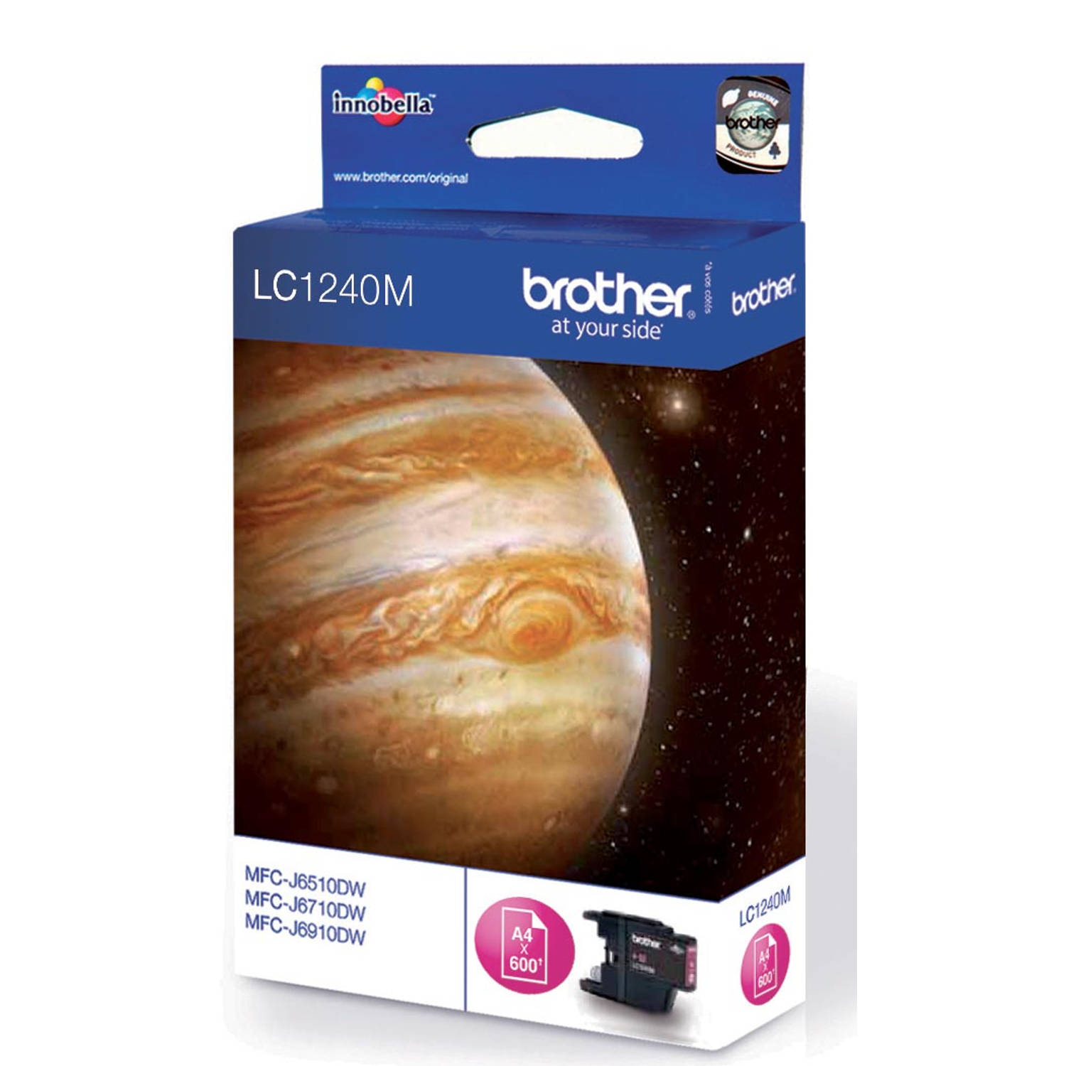 Brother inktcartridge, 600 pagina&apos;s, OEM LC-1240M, magenta 5 stuks