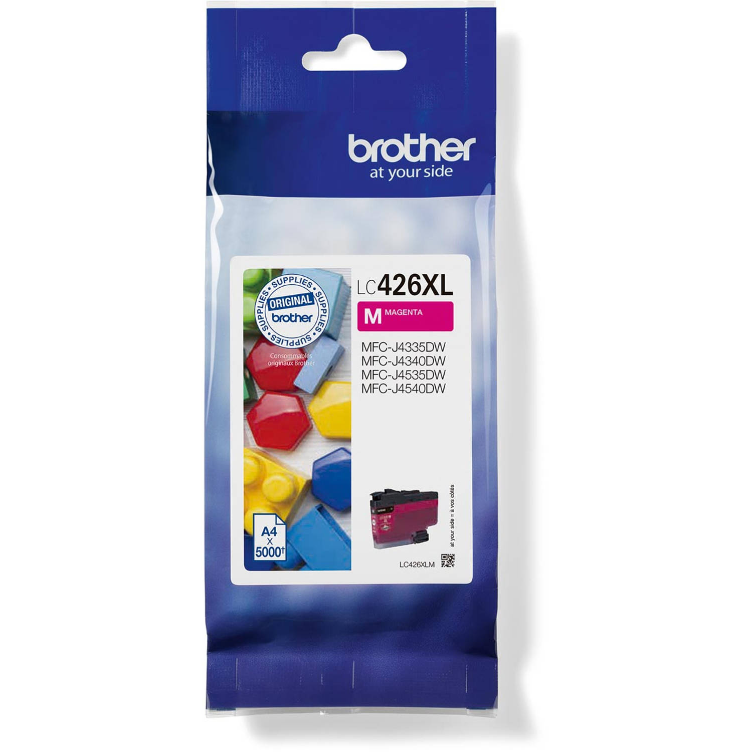 Brother inktcartridge, 5.000 pagina's, OEM LC-426XLM, magenta 5 stuks