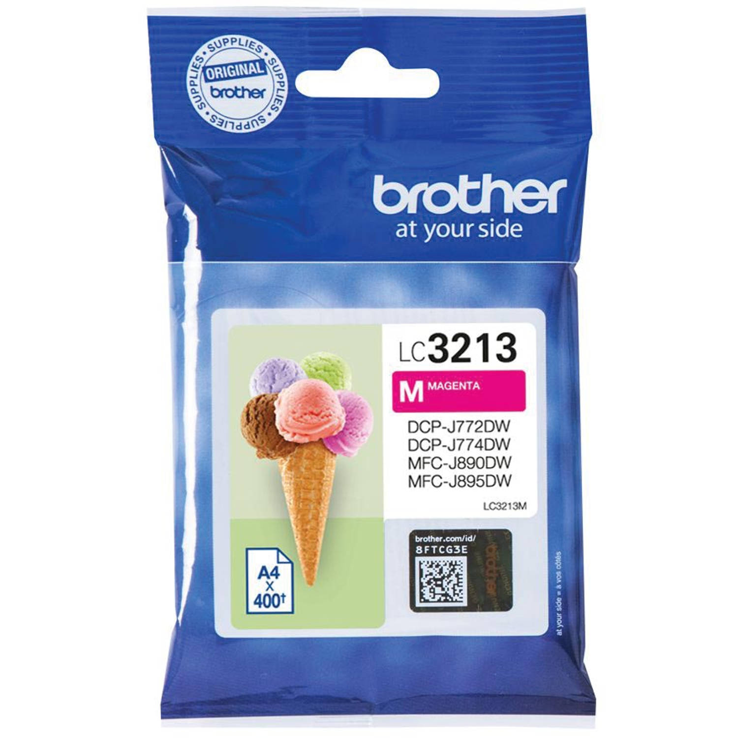 Brother inktcartridge, 400 pagina's, OEM LC-3213M, magenta 5 stuks