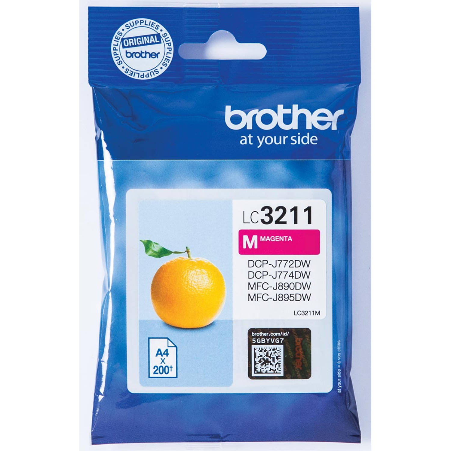 Brother inktcartridge, 200 pagina's, OEM LC-3211M, magenta 5 stuks