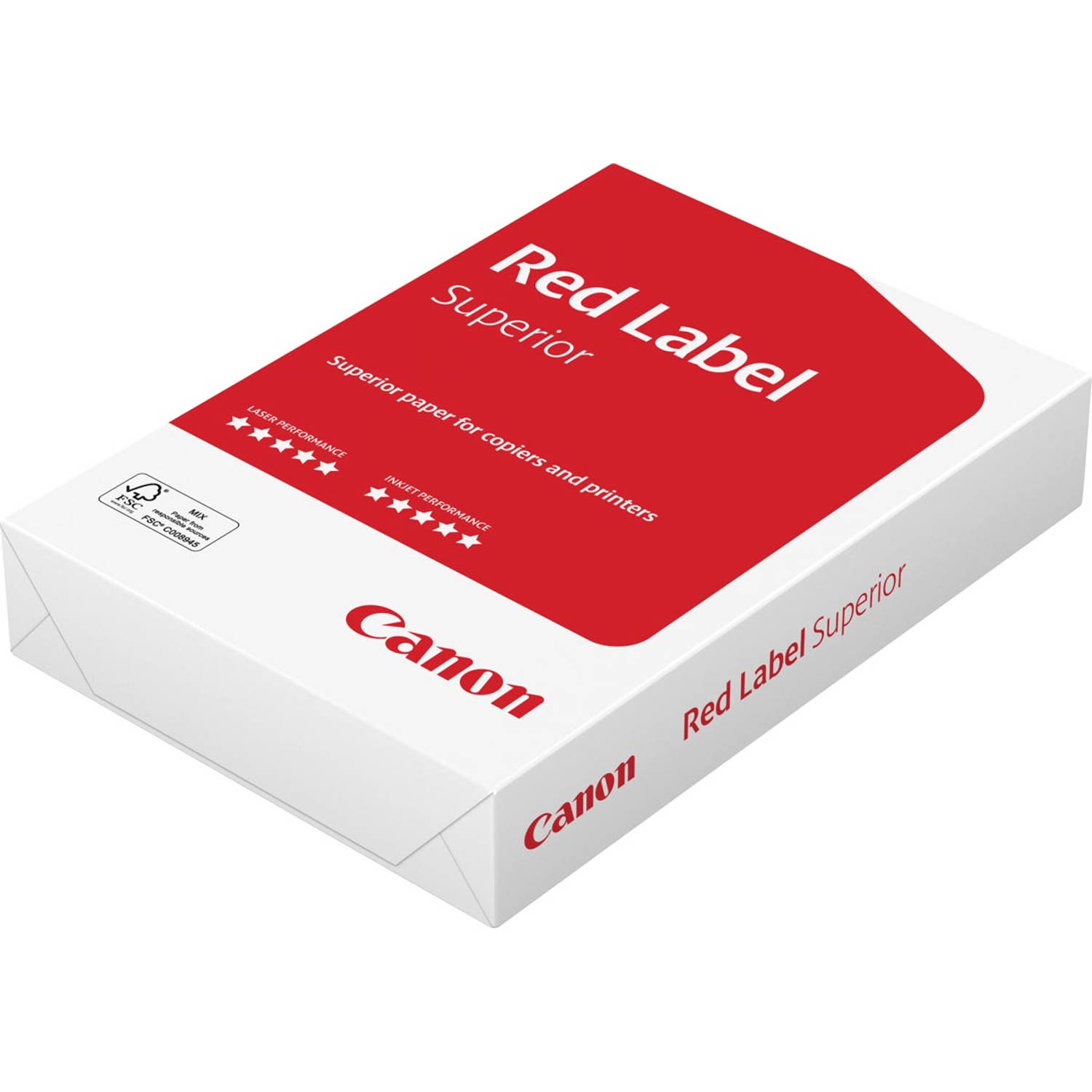 Canon kopieer/printpapier - Red Label Superior - FSC - A4 - 80 grams - 1 doos - 5 pak a 500 vel