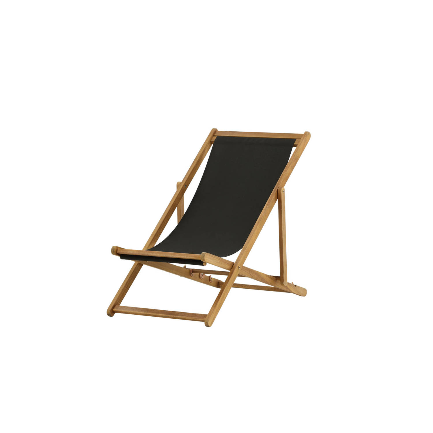 Hioshop Peachy tuinligstoel, opvouwbare strandstoel grijs.
