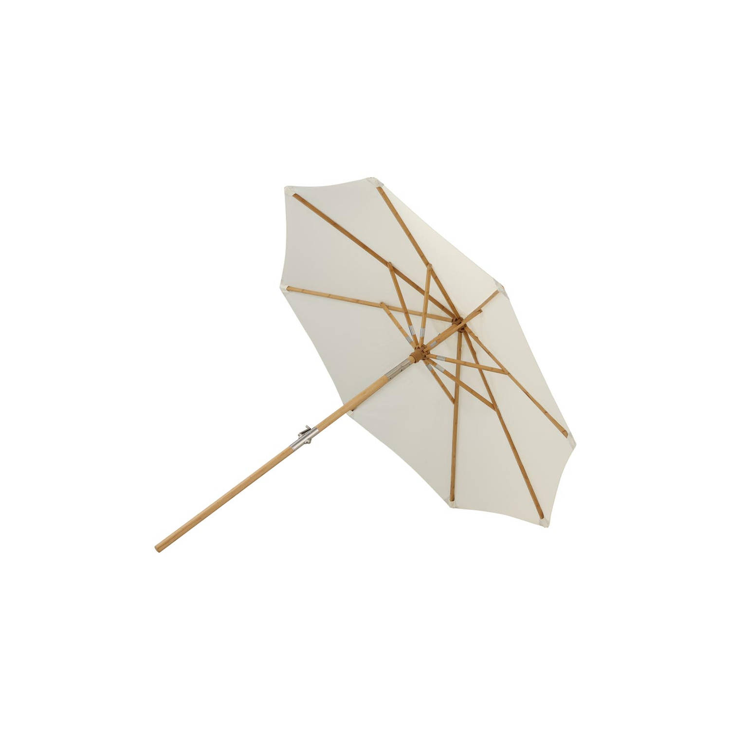 Cerox parasol met kantelfunctie wit.