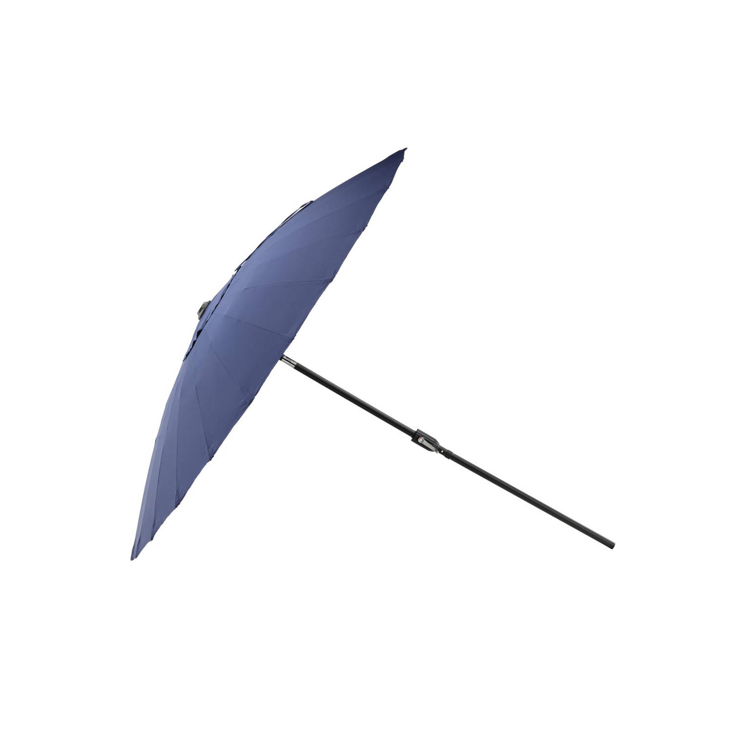 Palmetto parasol met kantelfunctie blauw.
