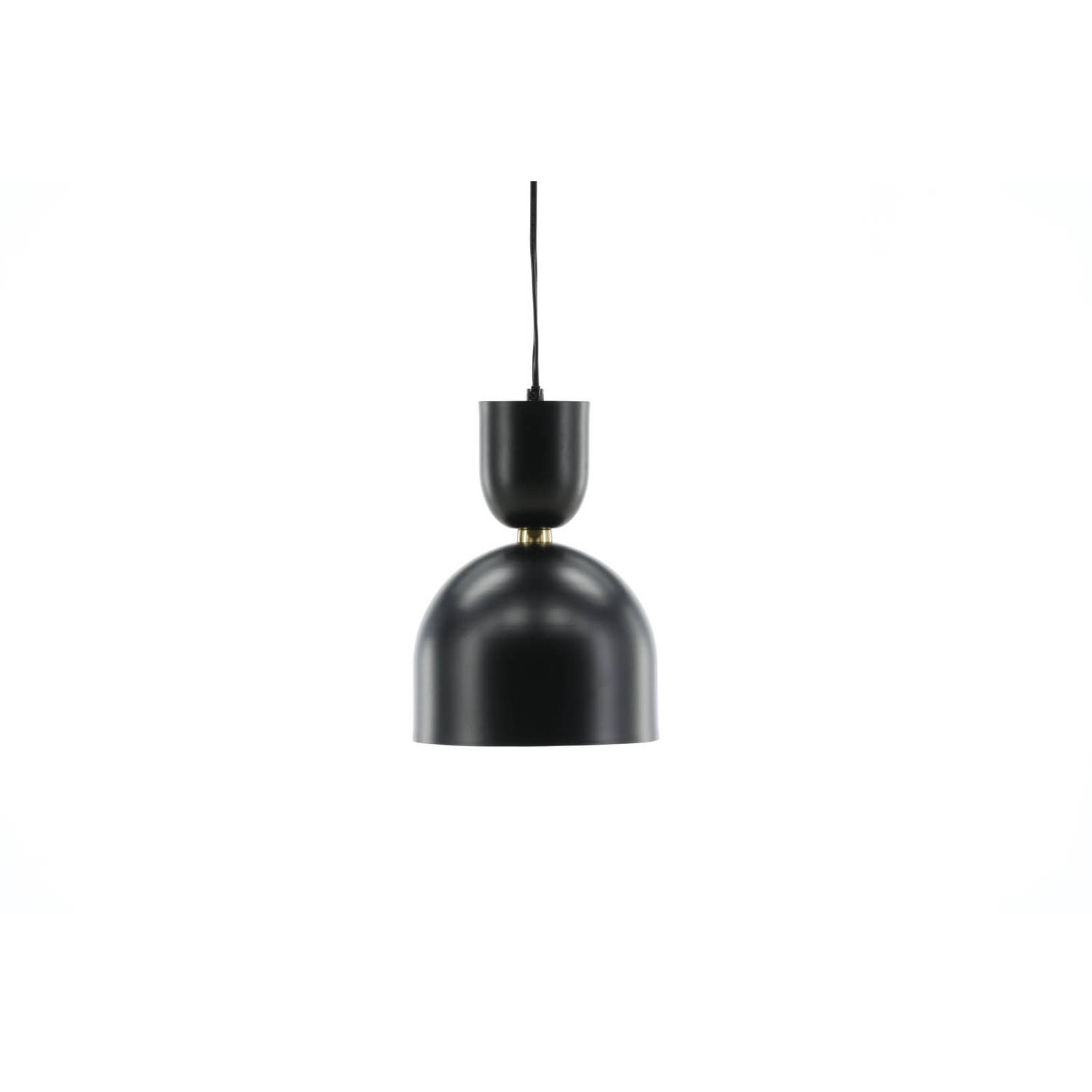 Hioshop Tim verlichting hanglamp 20x20x120cm staal zwart.