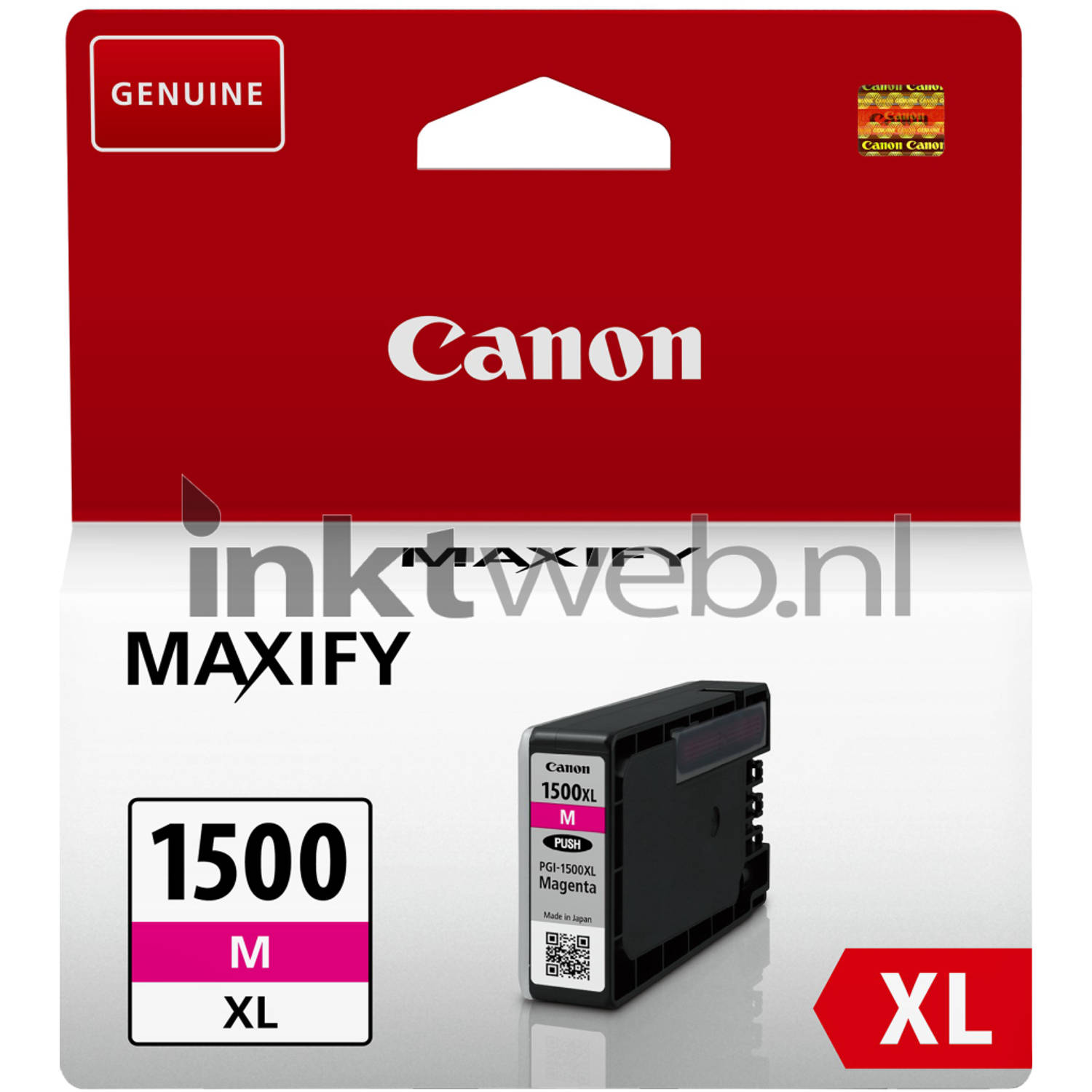 Inkcartridge Canon PGI-1500XL rood HC