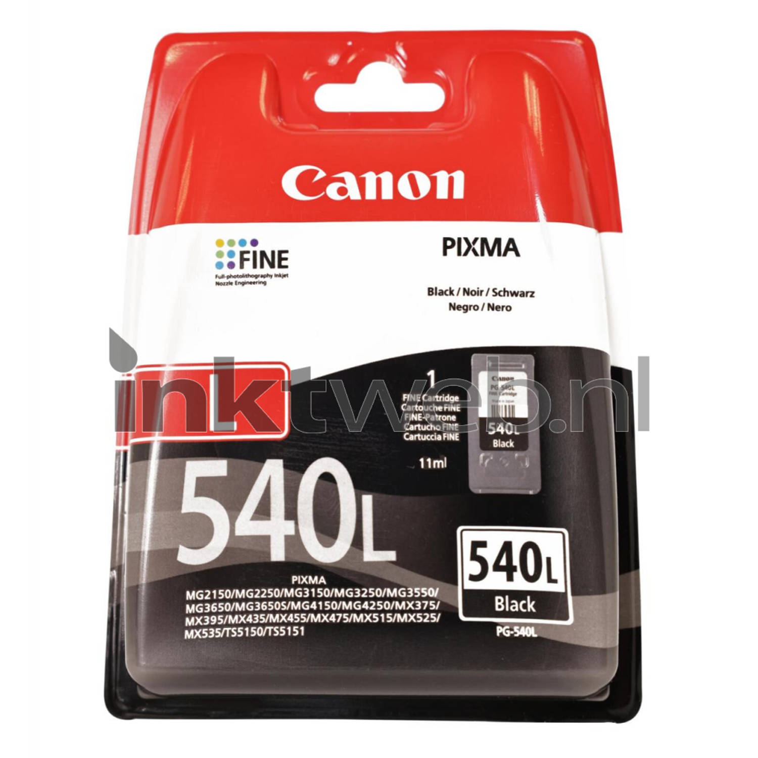 Canon Cartridge PG-540L Origineel Single Zwart 5224B010 Cartridge