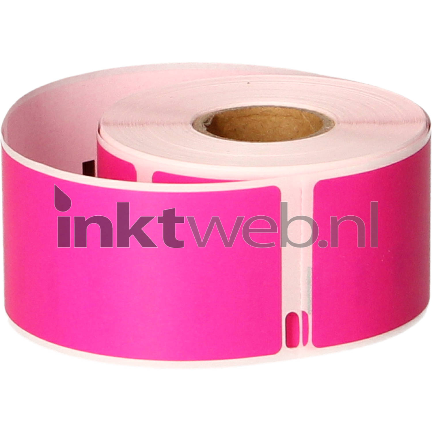 FLWR Huismerk Dymo 99012 adreslabel 89 mm x 36 mm roze (Huismerk (compatible))