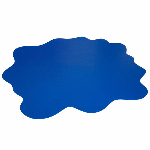 Vloerbeschermer - Splash - Harde vloer - 105x105 cm - Blauw