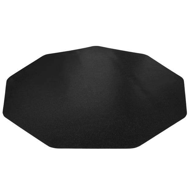 Vloerbeschermer - 9-hoekig - Harde vloer - 96x99 cm - Zwart