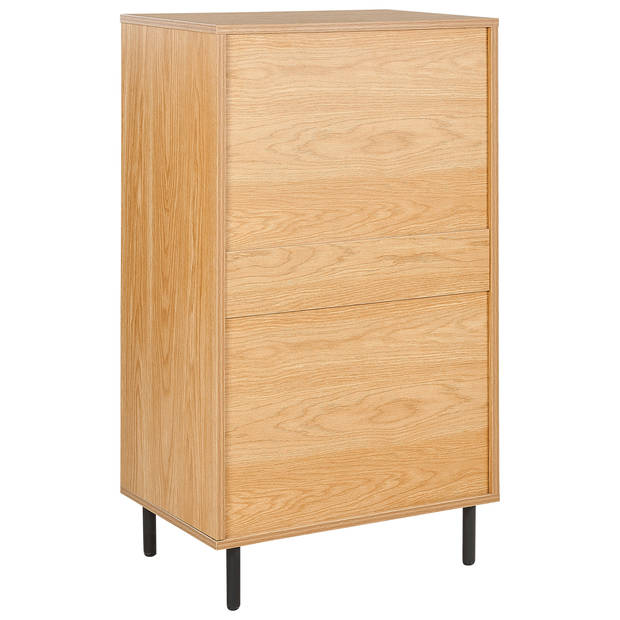 Beliani NIKEA - Commode-Lichte houtkleur-Vezelplaat, MDF