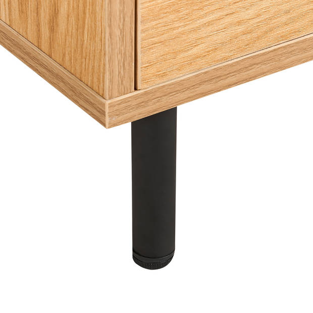 Beliani NIKEA - Sideboard-Lichte houtkleur-Vezelplaat, MDF