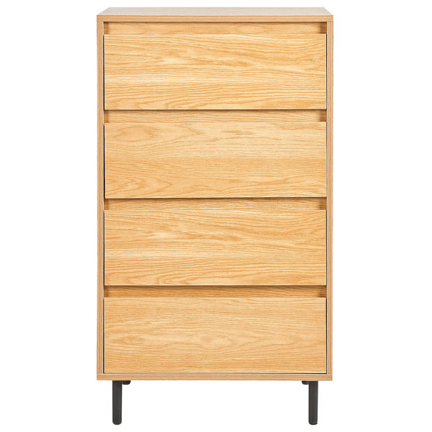 Beliani NIKEA - Commode-Lichte houtkleur-Vezelplaat, MDF