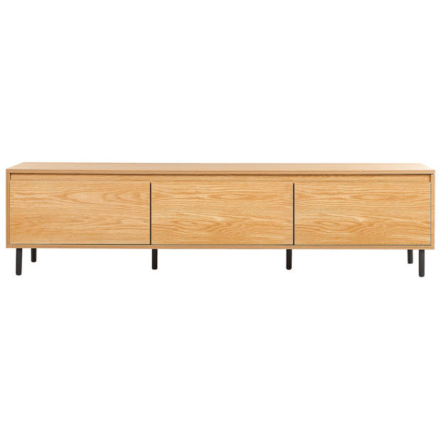 Beliani NIKEA - TV-kast-Lichte houtkleur-Vezelplaat, MDF