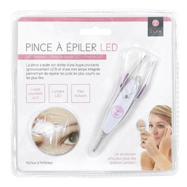 Cosmetic Club Pincet met LED licht - Ontharen - Epileren