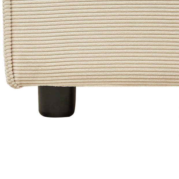 Beliani LINARDS - Tweepersoonsbed-Beige-Corduroy