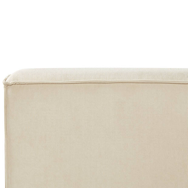 Beliani LINARDS - Tweepersoonsbed-Beige-Corduroy