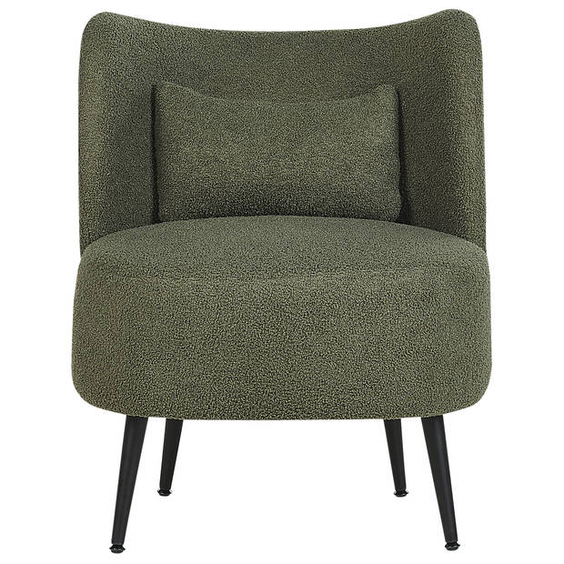 Beliani OTSBY - Fauteuil-Groen-Bouclé