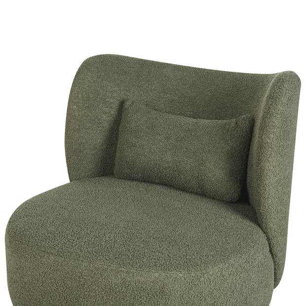 Beliani OTSBY - Fauteuil-Groen-Bouclé