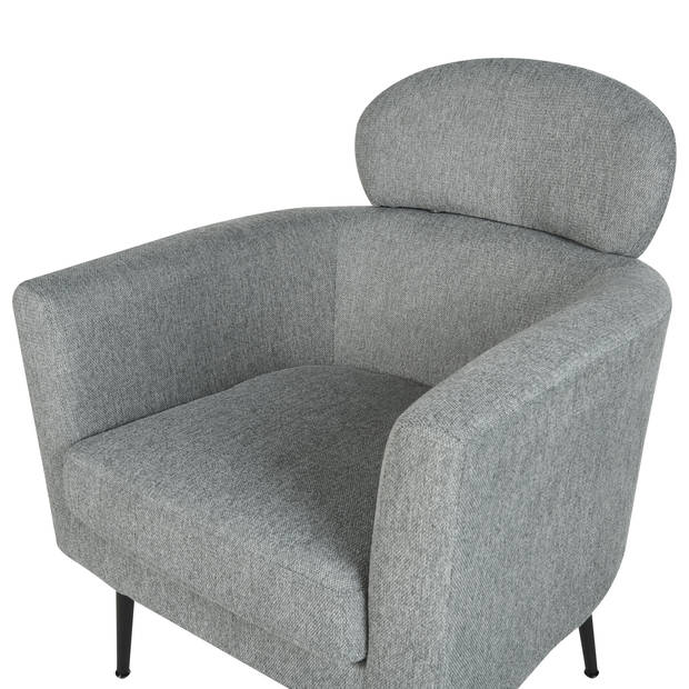 Beliani SOBY - Fauteuil-Grijs-Polyester